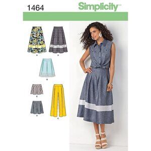 Simplicity Sewing Pattern 1464 Skirt Shorts Misses Size 4-12‎